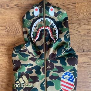 Bape x Adidas SB Shark Hoodie